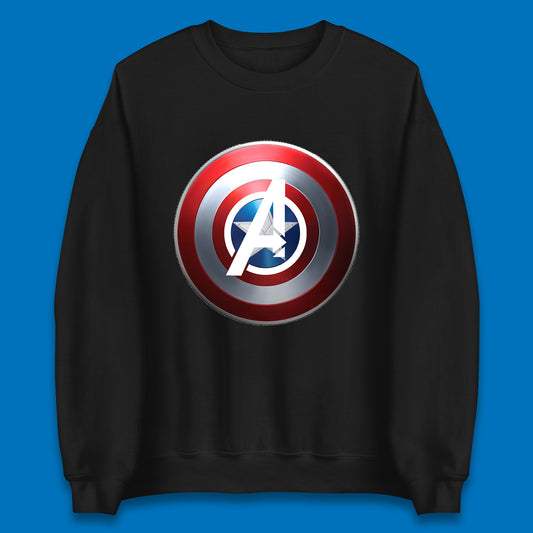 Captain America's Shield Marvel Avengers Captain America Cosplay The Captain Steven Rogers Unisex Sweatshirt