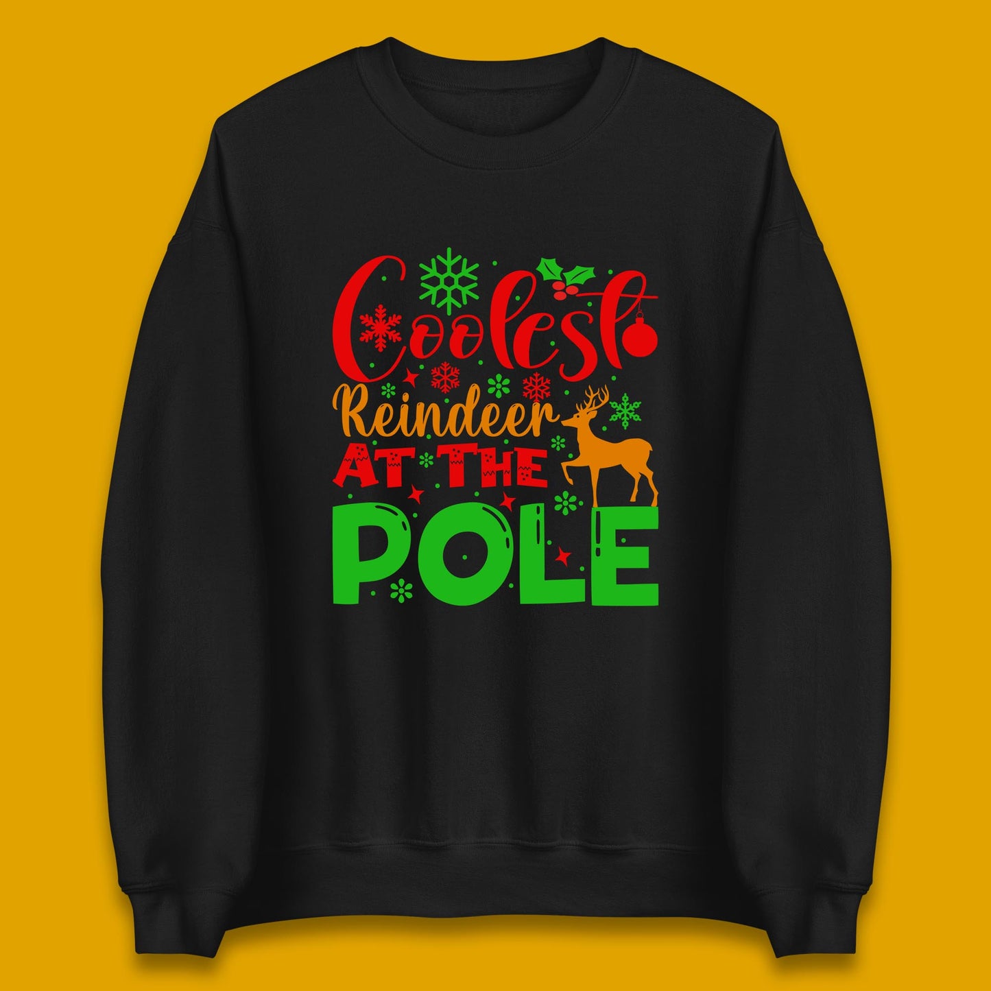 coolest reindeer sweatshirt