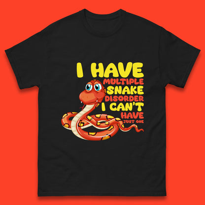 I Have Multiple Snake Disorder I Can't Have Just One Funny Snake Lover Mens Tee Top