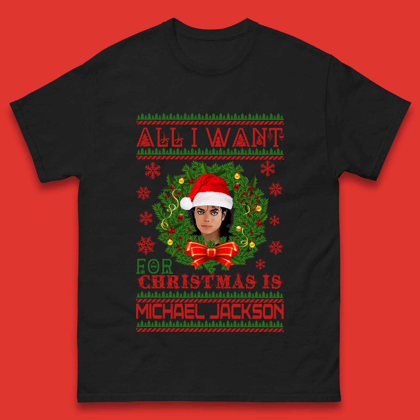 Michael Jackson Christmas Mens T-Shirt