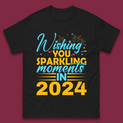 Wishing You Sparkling Moments in 2024 Mens T-Shirt