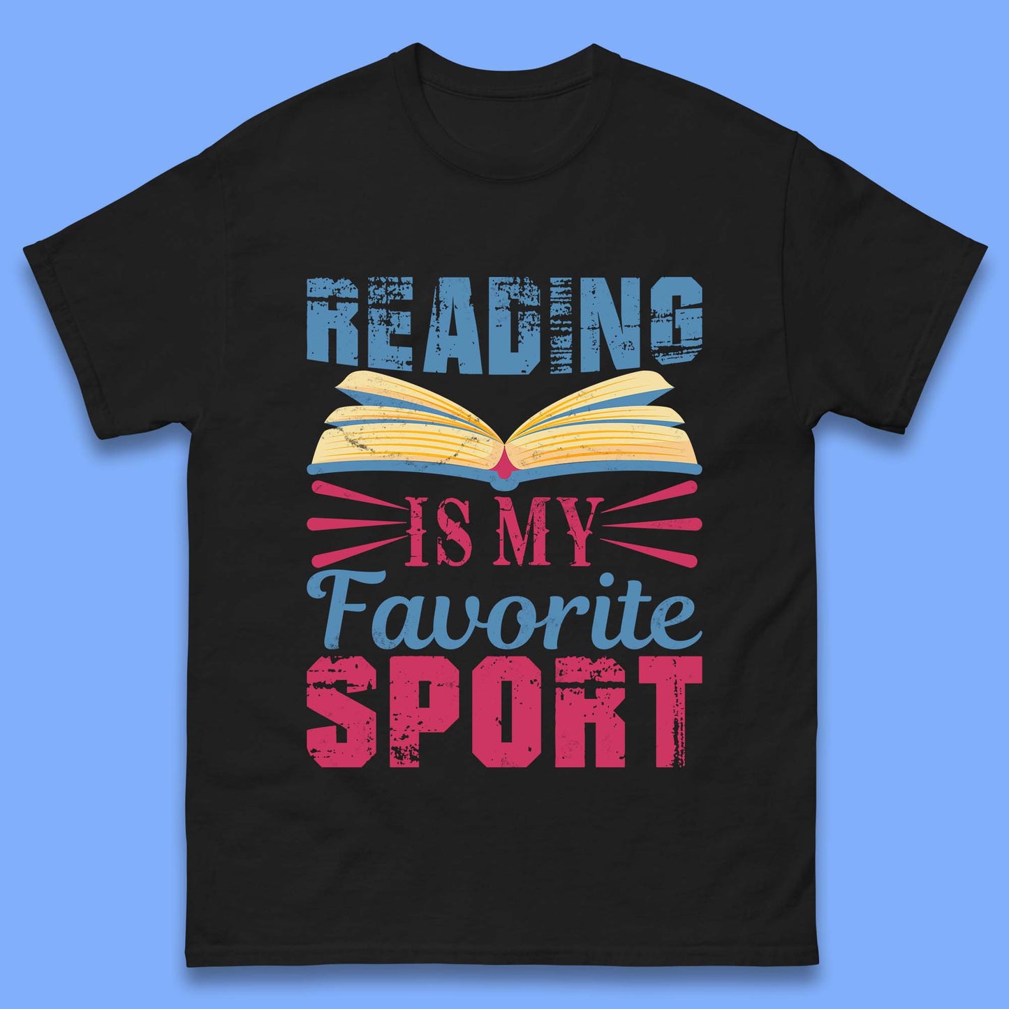 Reading Is My Favorite Sport Mens T-Shirt