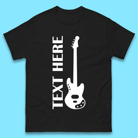 Personalised Guitarist T-Shirt with any Text