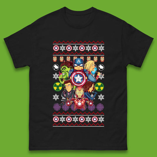 Christmas Avengers Superheroes Mens T-Shirt