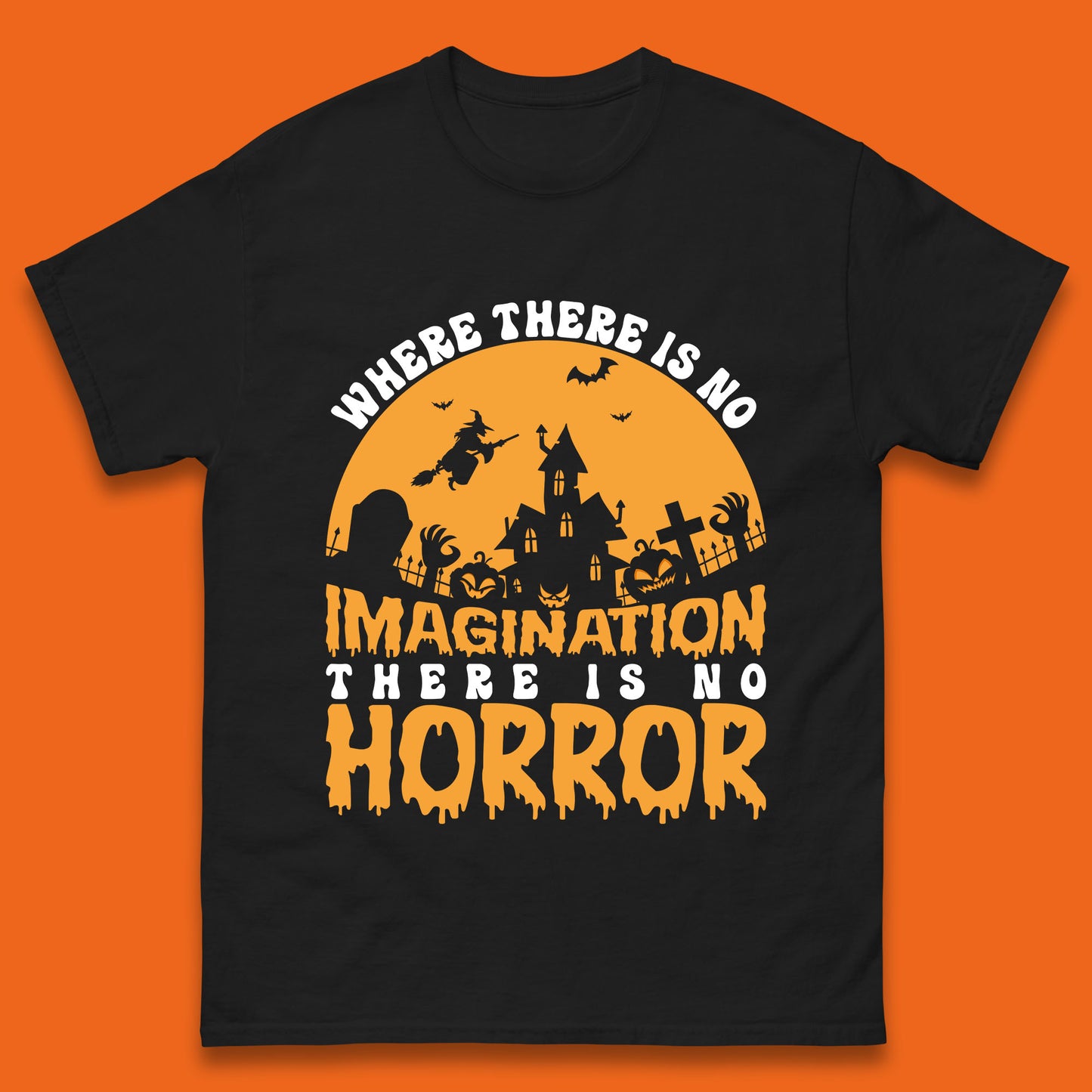 Where There Is No Imagination There Is No Horror Halloween Quote By Sir Arthur Conan Doyle Mens Tee Top