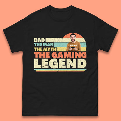 Personalised Dad The Gaming Legend Mens T-Shirt