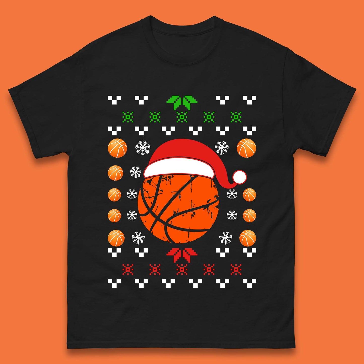 Basketball Christmas Mens T-Shirt