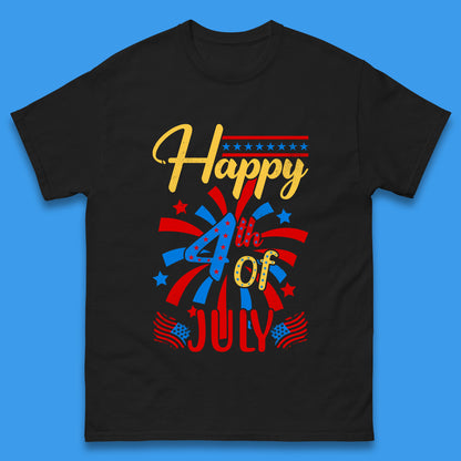 Happy 4th Of July USA Independence Day Celebration Patriotic Mens Tee Top