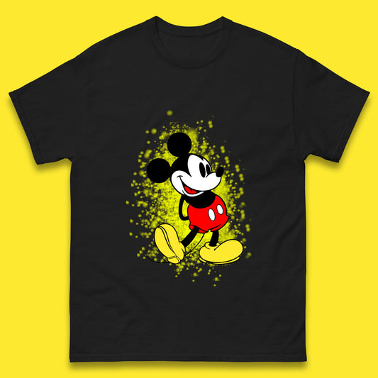 Disney Vintage Mickey Mouse Cartoon Character Disneyland Vacation Trip Disney World Mens Tee Top