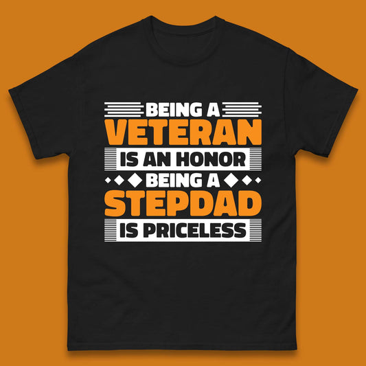 Veteran Stepdad Mens T-Shirt