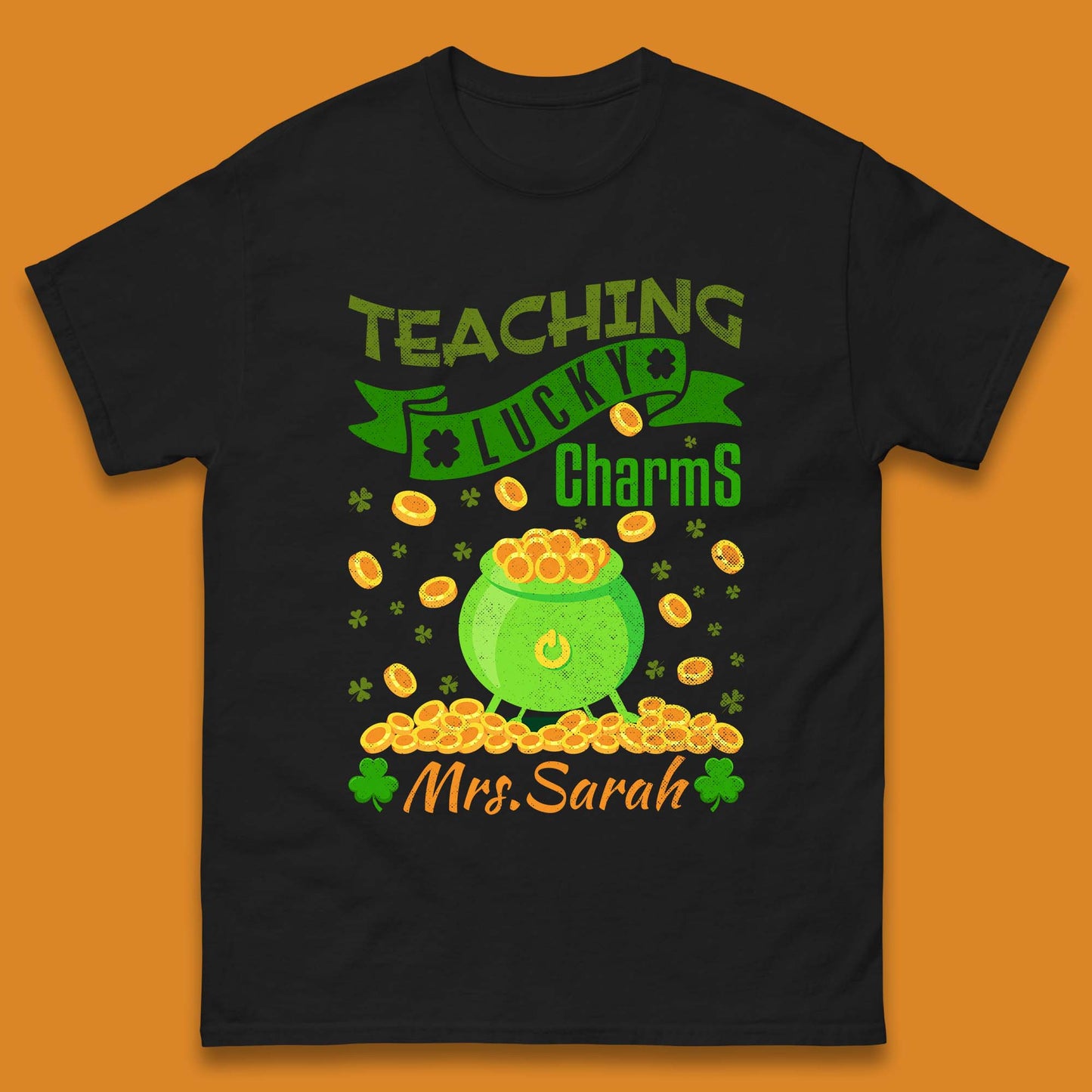 Personalised Teaching Lucky Charm Mens T-Shirt