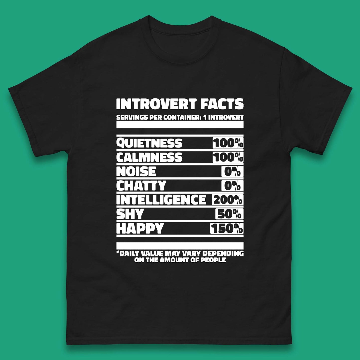 Introvert Facts Mens T-Shirt