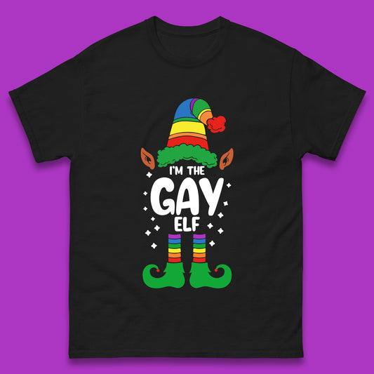 gay elf christmas t shirt