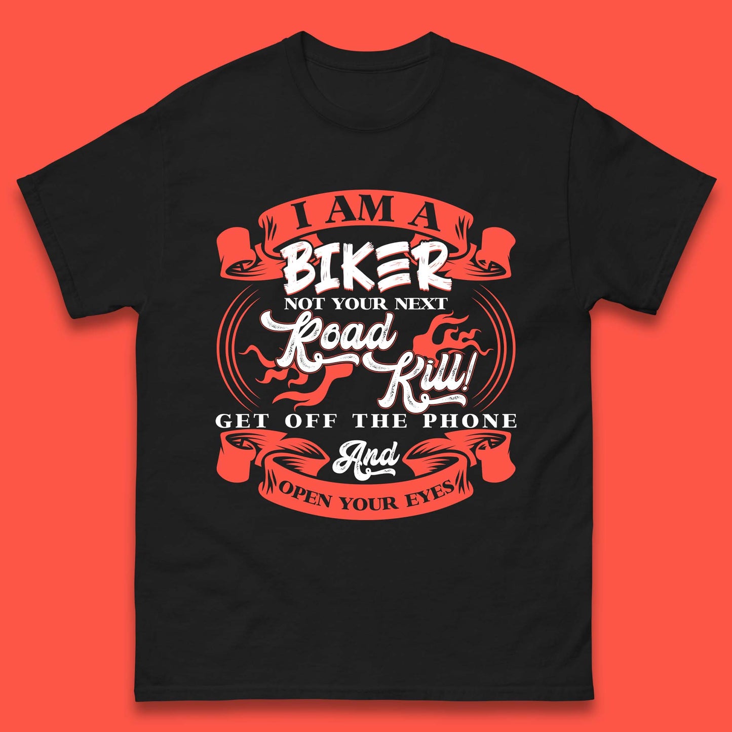 Biker Road Kill Mens T-Shirt