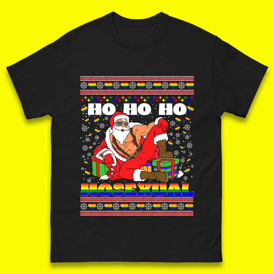 Ho Ho Ho Homosexual Christmas Mens T-Shirt