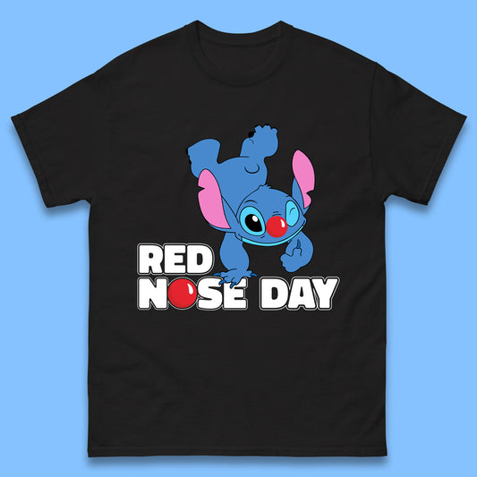 Stitch Red Nose Day Mens T-Shirt