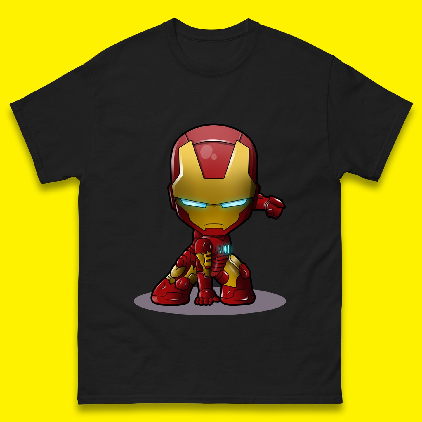 Marvel Avenger Iron Man Movie Character Ironman Costume Superhero Marvel Comics Mens Tee Top