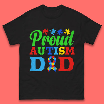 Proud Autism Dad Mens T-Shirt