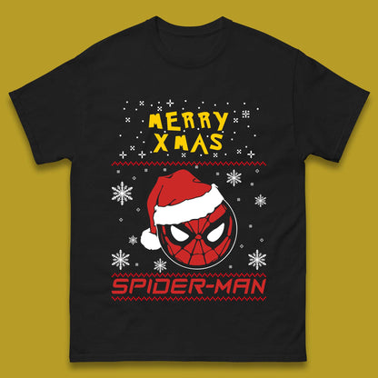 Merry Xmas Spider-Man Mens T-Shirt