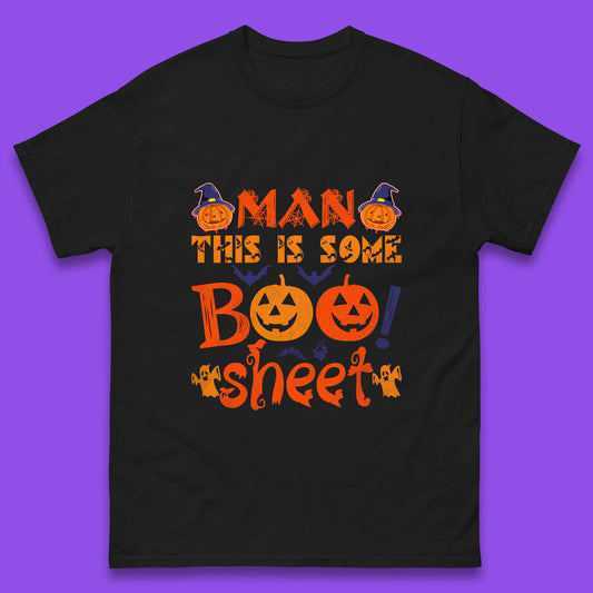 Man This Is Some Boo Sheet Funny Ghost Halloween Costume Mens Tee Top