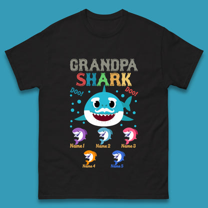 Personalised Grandpa Shark Mens T-Shirt