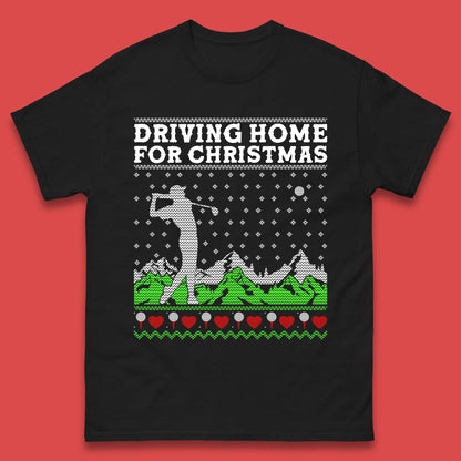 Driving Home For Christmas Golf Mens T-Shirt