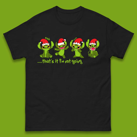 Grinch Stitch Christmas Mens T-Shirt