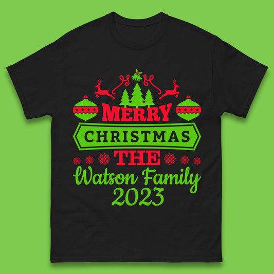 Personalised Family Christmas Mens T-Shirt