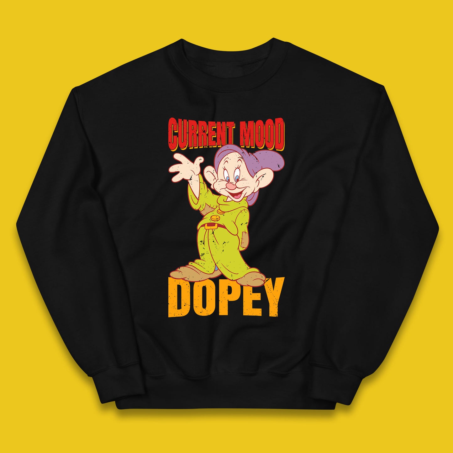 Disney Seven Dwarfs Current Mood Grumpy Bashful Sleepy Doc Dopey Sneezy Happy 7 Dwarfs Matching Disneyland Vacation Kids Jumper