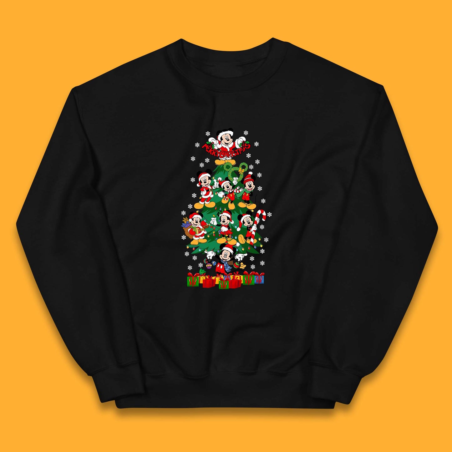 mickey mouse christmas tree sweater