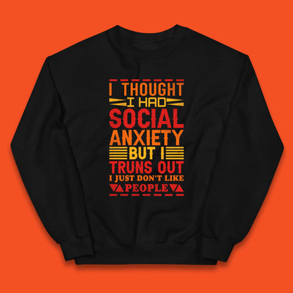 Social Anxiety Kids Jumper