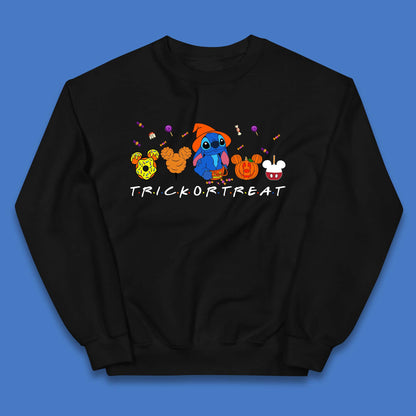 Halloween Disney Stitch Snacks Trick Or Treat Stitch And Mickey Mouse Friends Spoof Disneyland Snacks Kids Jumper