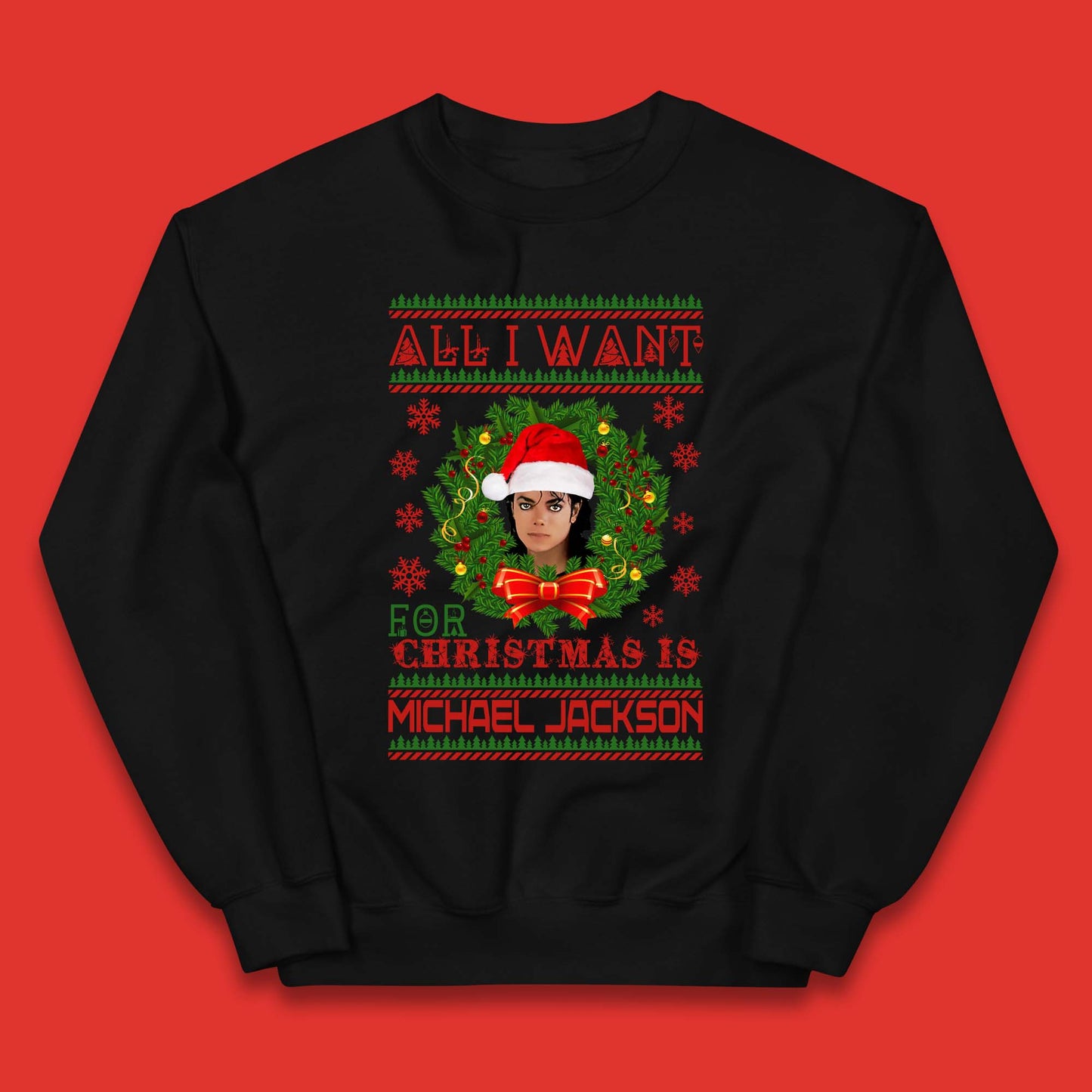 Michael Jackson Christmas Kids Jumper