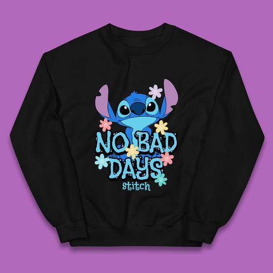 Disney Lilo & Stitch No Bad Days Stitch Cartoon Character Ohana Stitch Lover Kids Jumper