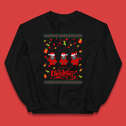 Squid Game Guards Christmas Kids Jumper