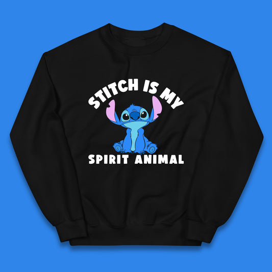 Stitch Is My Spirit Animal Disney Spirit Lilo & Stitch Cartoon Character Ohana Stitch Lover Kids Jumper