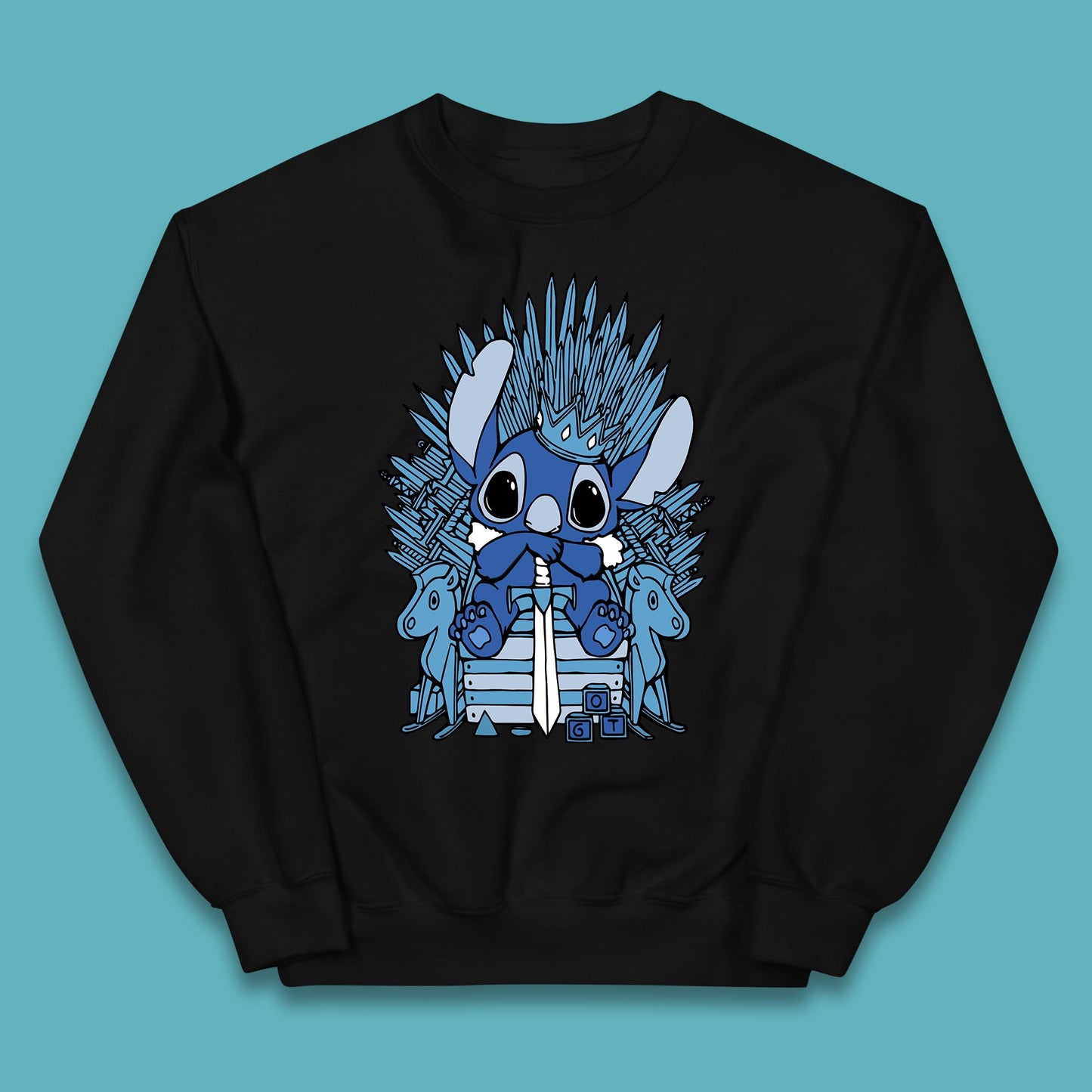 Disney Stitch Game Of Thrones Movie Parody The Throne Lilo And Stitch Kids Jumper