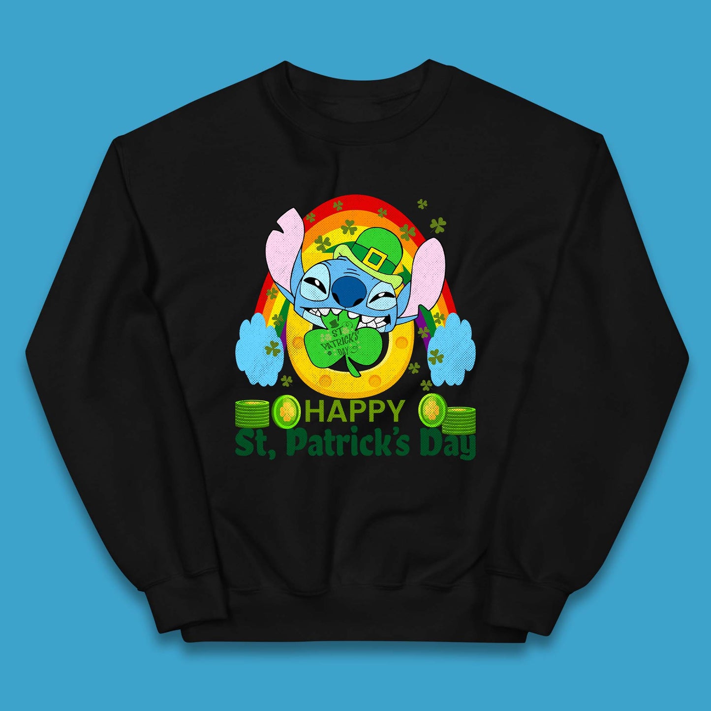 St. Patrick's Day Stitch Kids Jumper