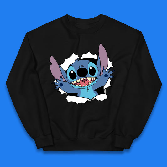 Disney Lilo And Stitch Hello Cartoon Character Ohana Stitch Lover Disneyland Vacation Trip Disney World Kids Jumper