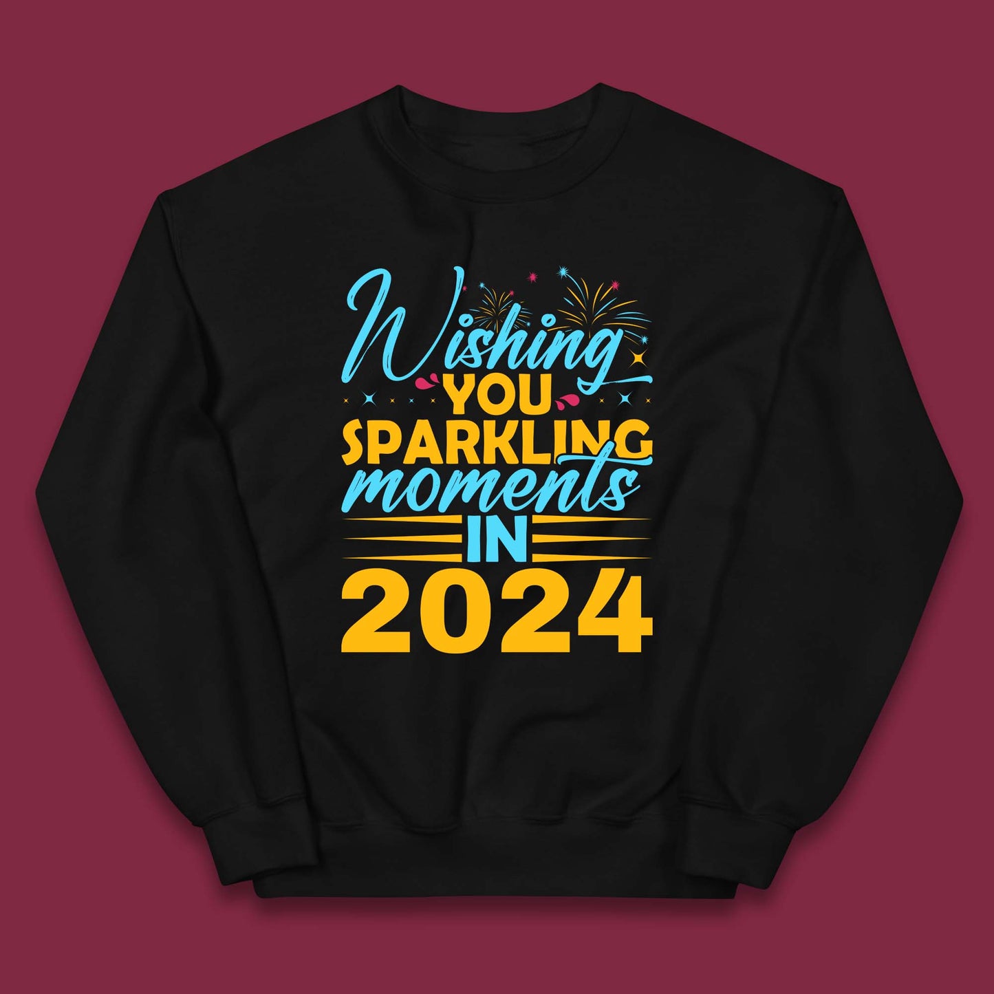 Wishing You Sparkling Moments in 2024 Kids Jumper