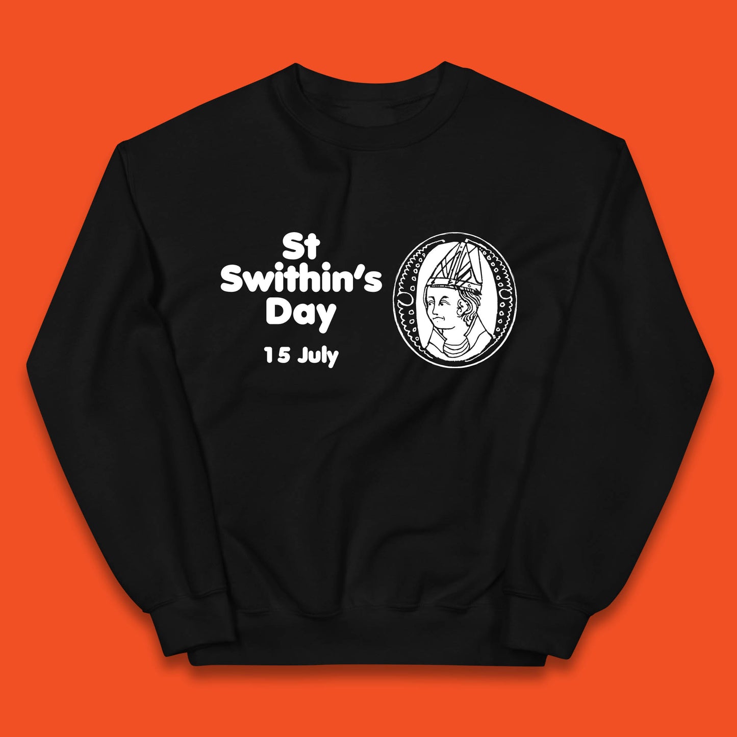 St. Swithin's Day 15 July Saint Swithun's Day Weather Folklore Kids Jumper