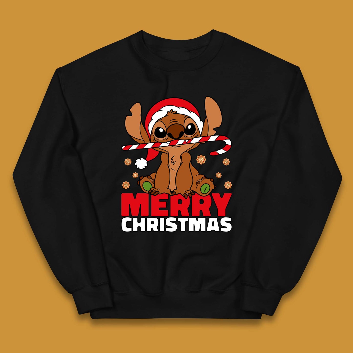 Gingerbread Stitch Christmas Kids Jumper