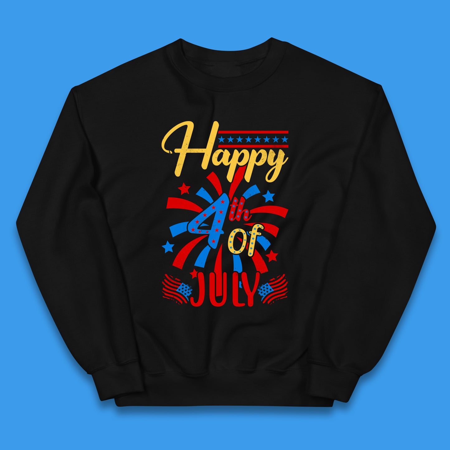 Happy 4th Of July USA Independence Day Celebration Patriotic Kids Jumper