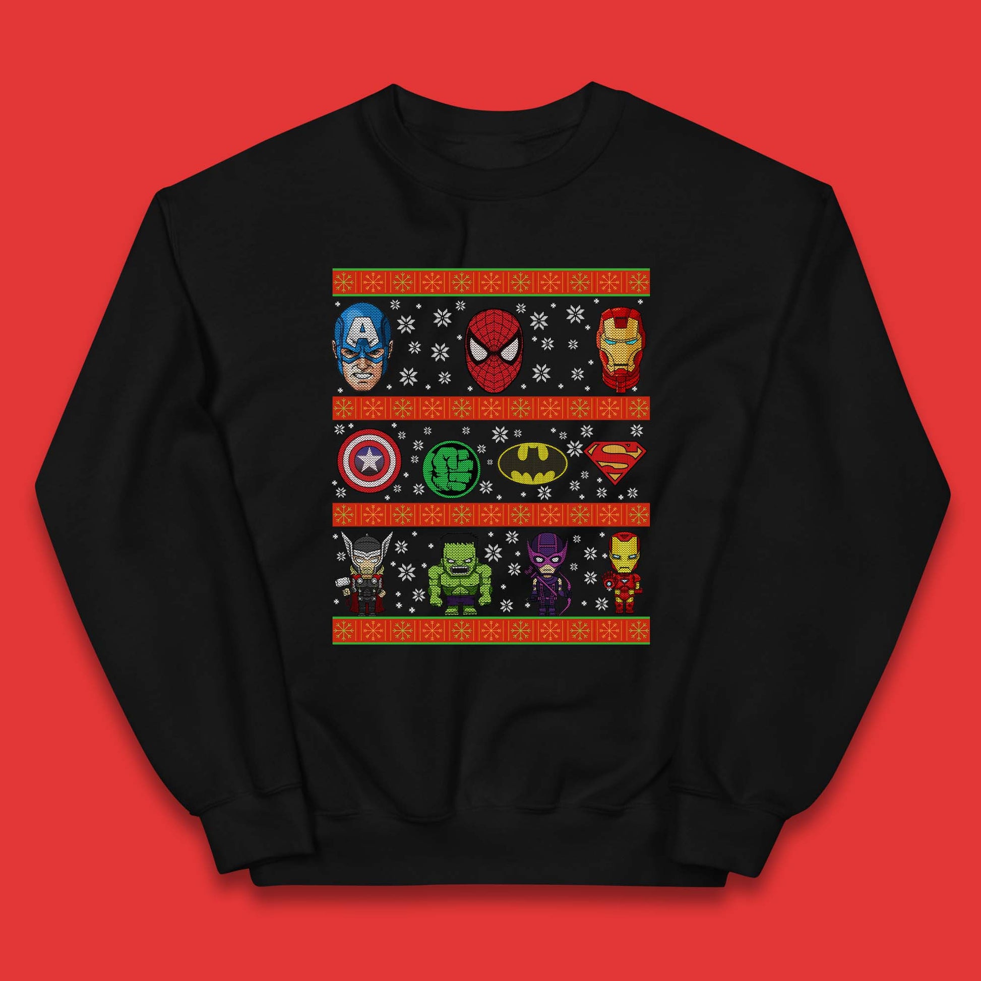 Boys Marvel Christmas Jumper