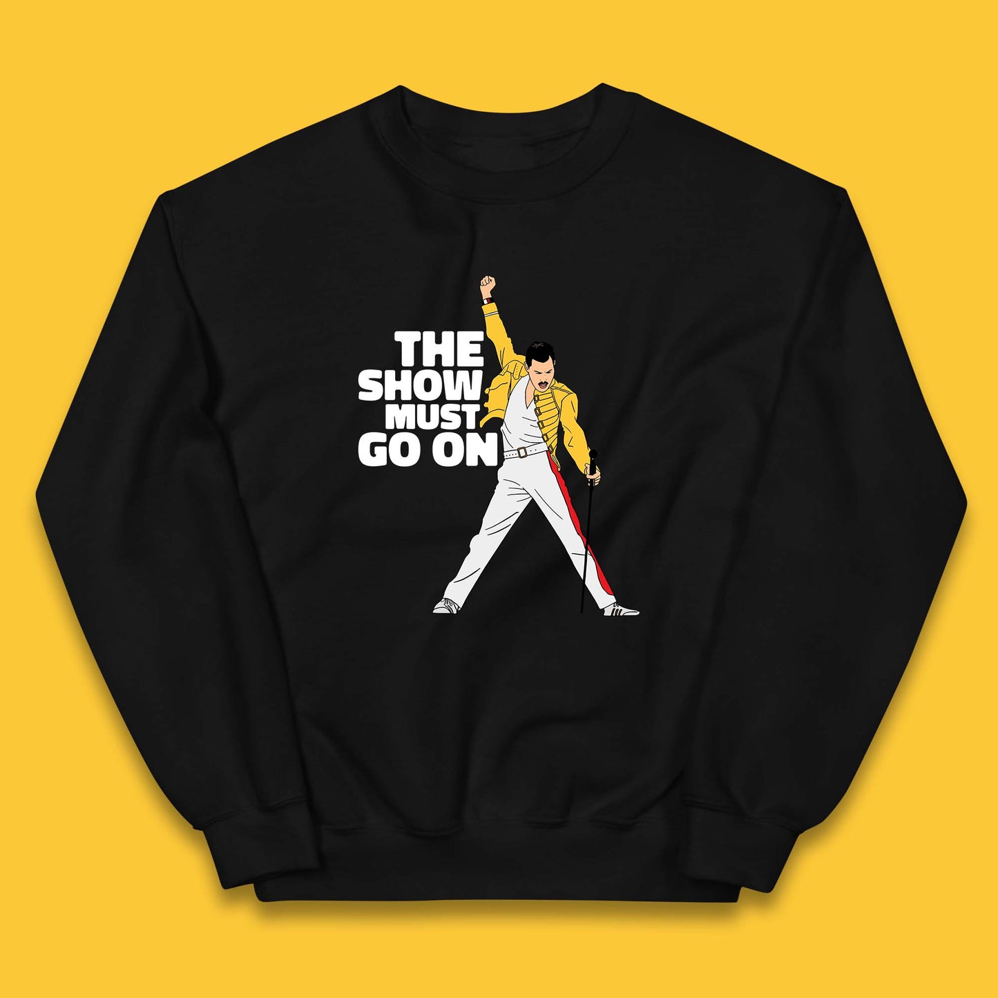 The Show Must Go On Freddie Mercury British Singer Songwriter Kids Jumper