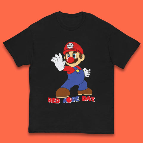Red Nose Day Super Mario Kids T-Shirt