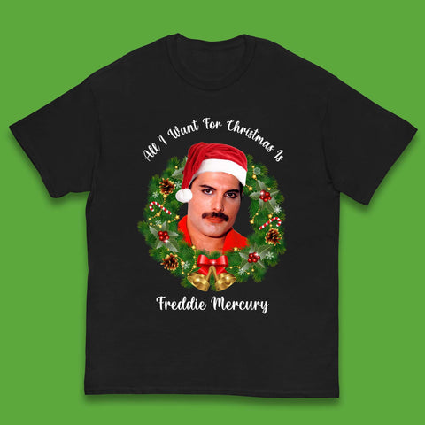 Freddie Mercury Christmas Kids T-Shirt