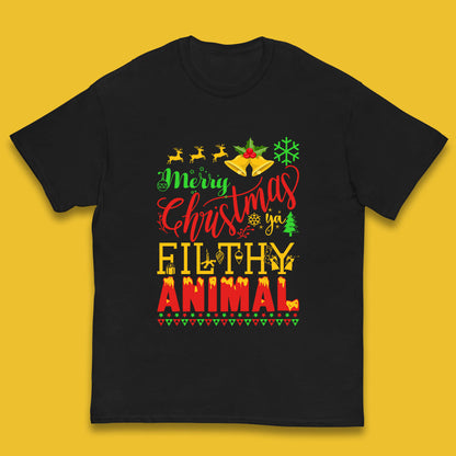 merry christmas ya filthy animal t shirt