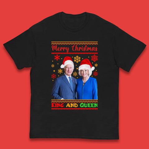 King And Queen Christmas Kids T-Shirt