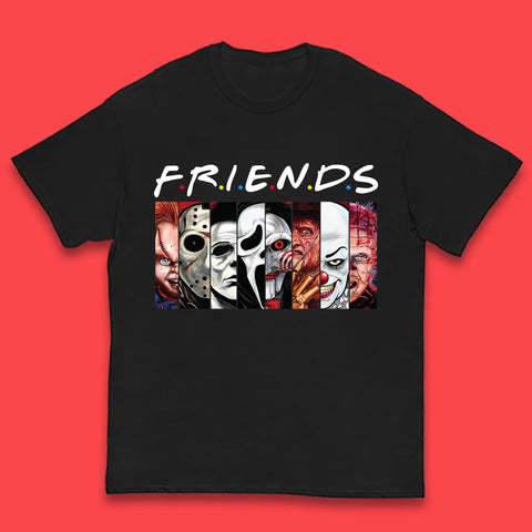 Halloween Friends Horror Movie Characters Killers Scary Friends Kids T Shirt